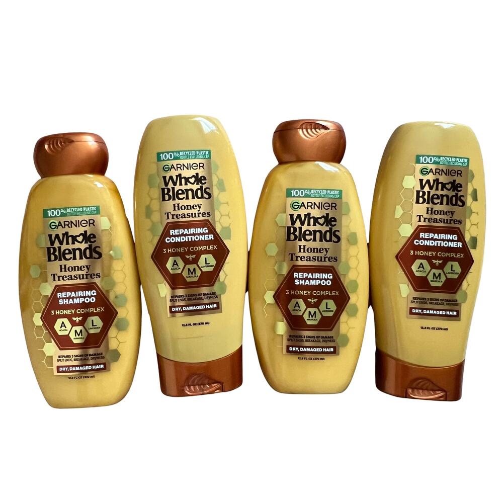 Lot 4 Garnier Whole Blends Shampoo Conditioner
